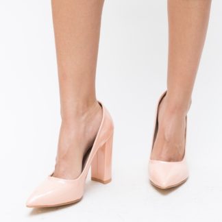 Comanda online Pantofi Zoven Roz cu toc eleganti.