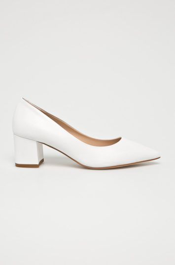 Disappointment hook Correction Pantofi albi eleganti Solo Femme cu toc gros mic si varf ascutit – Pantofi .Elyana.ro