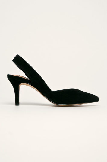 Pantofi de ocazie eleganti negri cu calcaiul gol Steve Madden Ashlyn