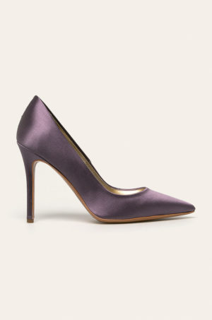 Pantofi inalti trendy violet din material sintetic cu toc subtire de 10.5cm Baldowski by Maciej Zień
