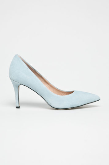 Pantofi dama Gino Rossi bleu eleganti de seara cu toc inalt si subtire