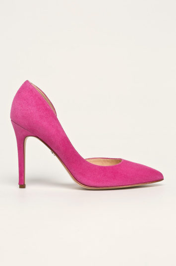 Pantofi dama stiletto roz fucsia Solo Femme cu toc inalt si varful ascutit