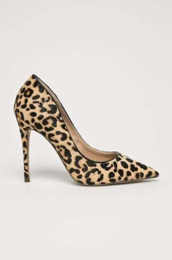 Pantofi eleganti stiletto leopard cu toc inalt subtire Steve Madden pentru ocazie