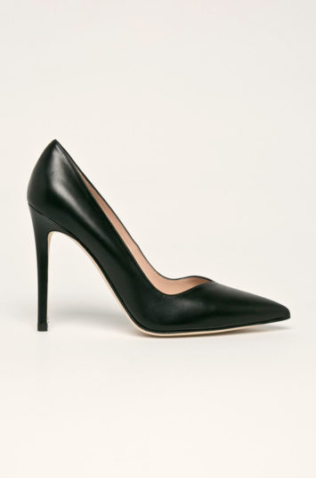 Pantofi dama stiletto negri eleganti din piele naturala Steve Madden Monet