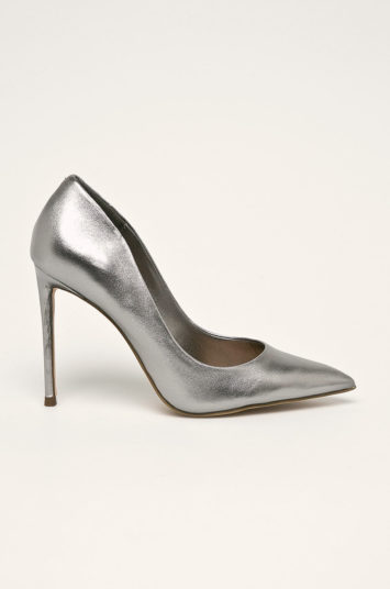 Pantofi de ocazie argintii stiletto cu toc de 11.5cm Steve Madden Stellar