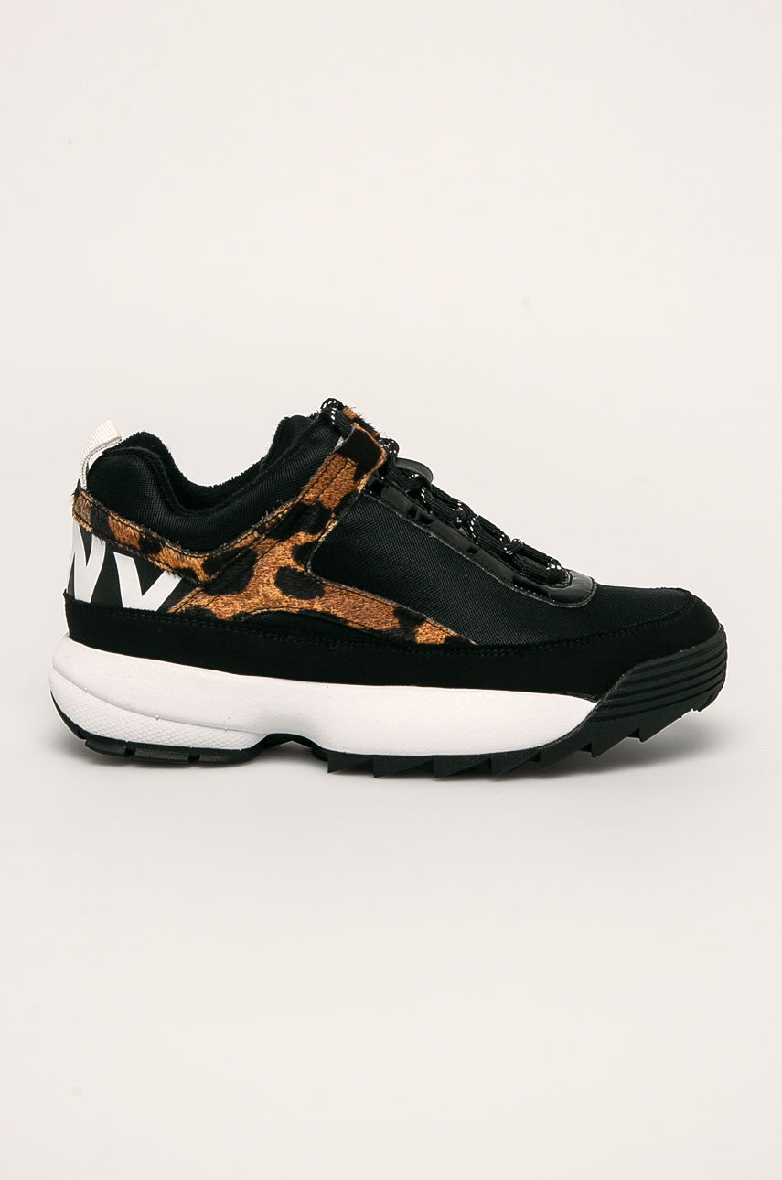 Pantofi sport dama Dkny originali negri leopard cu talpa confortabila