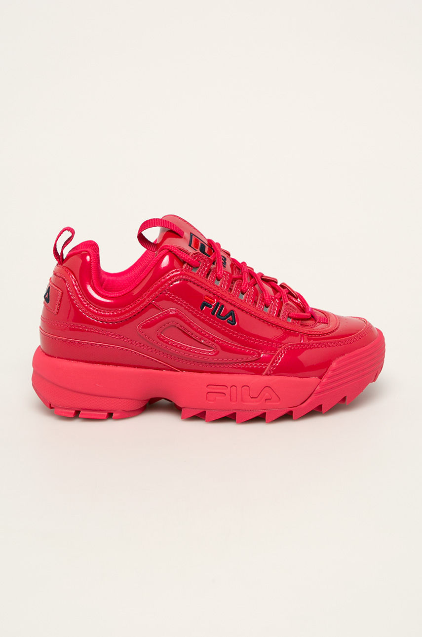 Pantofi dama sport rosii de piele Disruptor cu talpa antialunecare