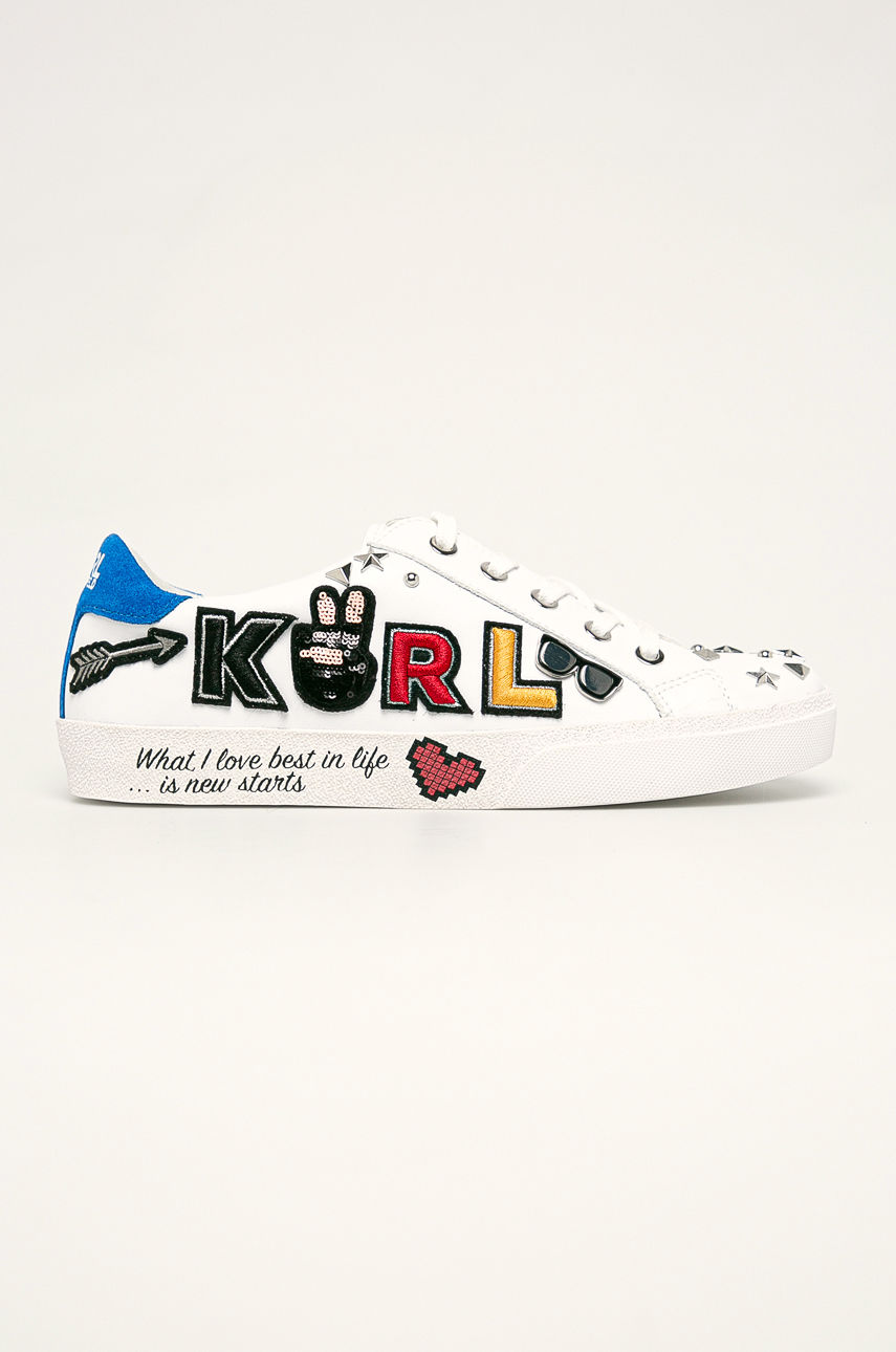 Pantofi sport colorati originali dama Karl Lagerfeld de piele naturala