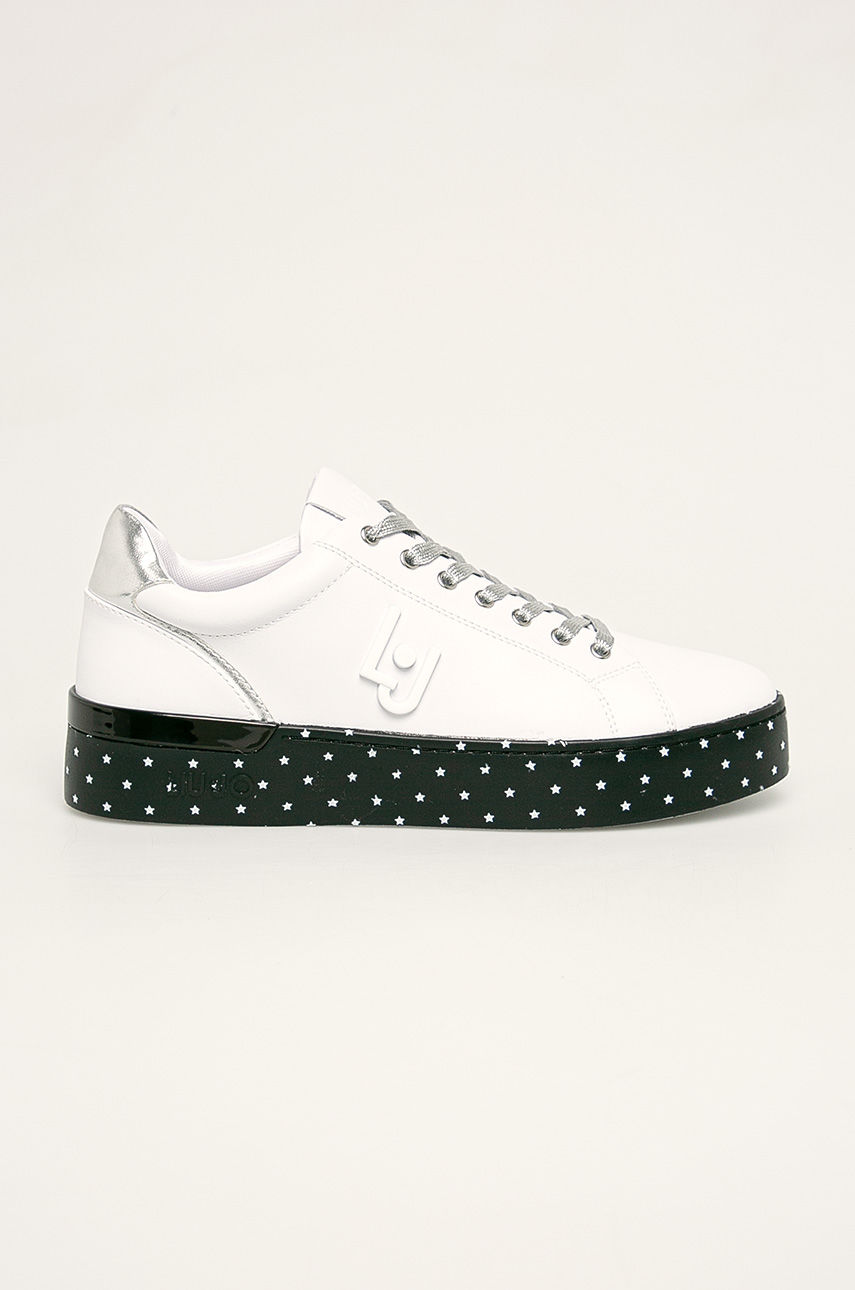 Pantofi originali albi Liu Jo sport cu talpa de comoda pentru femei