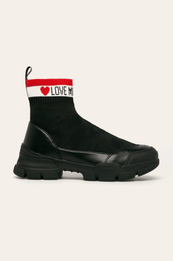 Pantofi sport negri Love Moschino originali de dama cu talpa antialunecare
