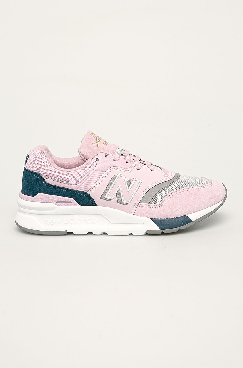 Pantofi de dama roz sport New Balance CW997HAI cu talpa din guma si brant detasabil