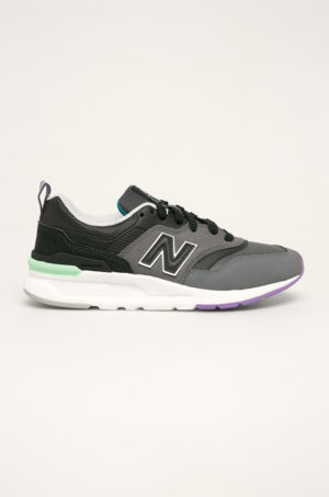 Pantofi negri cu gri sport New Balance CW997HAX originali cu talpa gumata si calcai plat