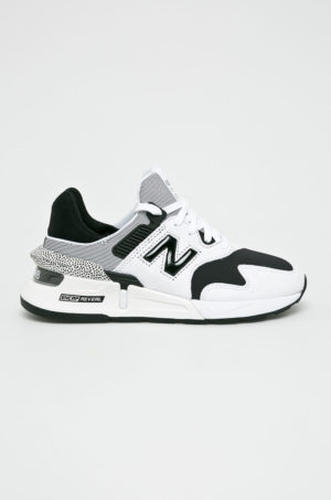 Pantofi albi cu negru sport New Balance WS997JCE originali cu talpa gumata si calcai rigid