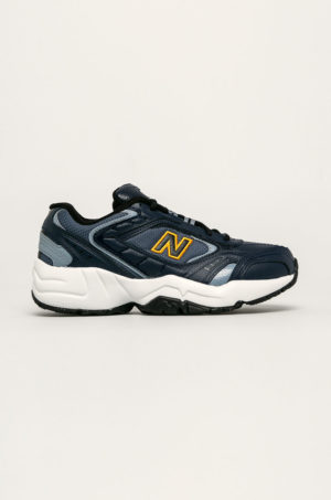 Pantofi sport negri originali New Balance WX452SG din piele naturala si ecologica cu talpa gumata