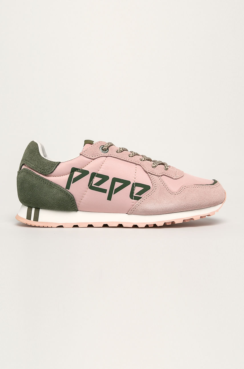 Pantofi sport roz Pepe Jeans Sinyu Us cu sireturi