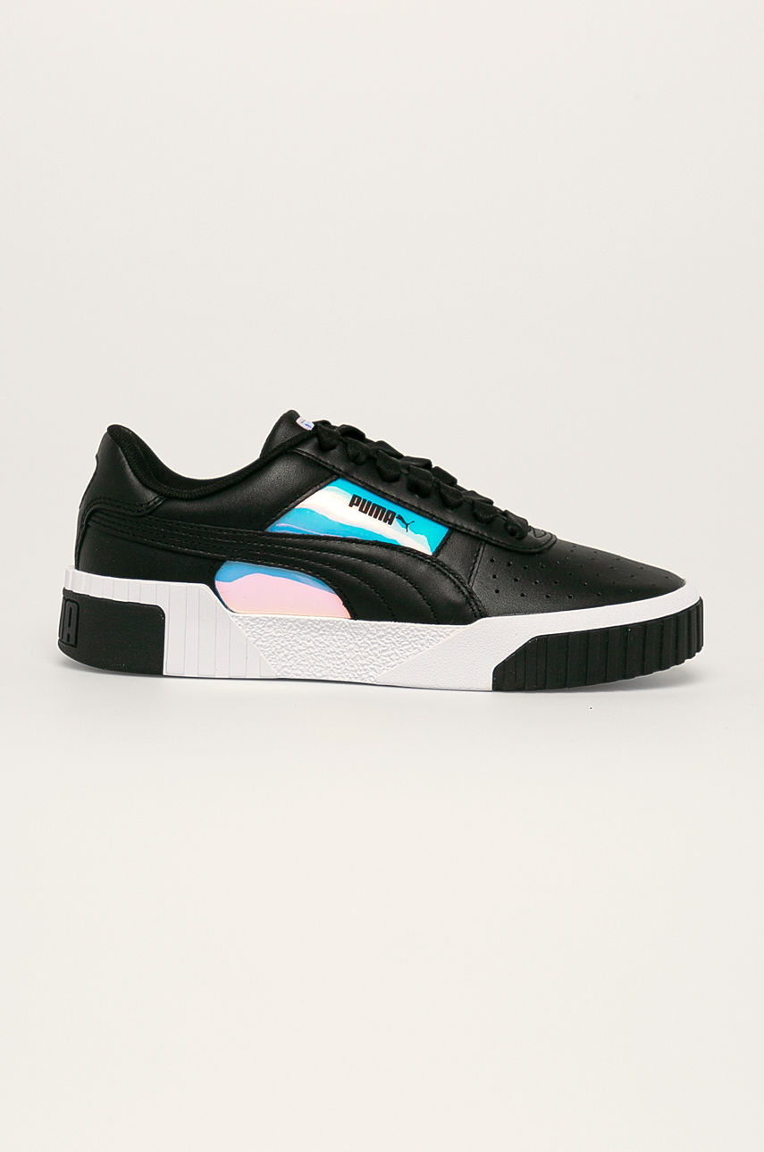 Pantofi sport negri cu sireturi Puma Cali Glow Wn’s