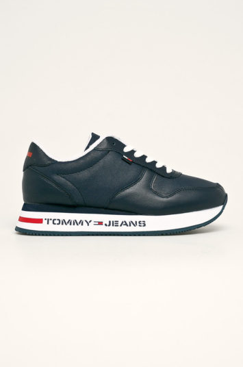 Pantofi bleumarin Tommy Jeans sport cu sireturi si talpa foarte comoda