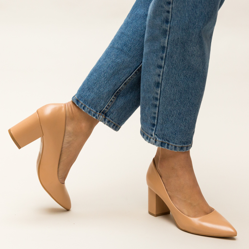 Pantofi Allman Bej ieftini online pentru dama