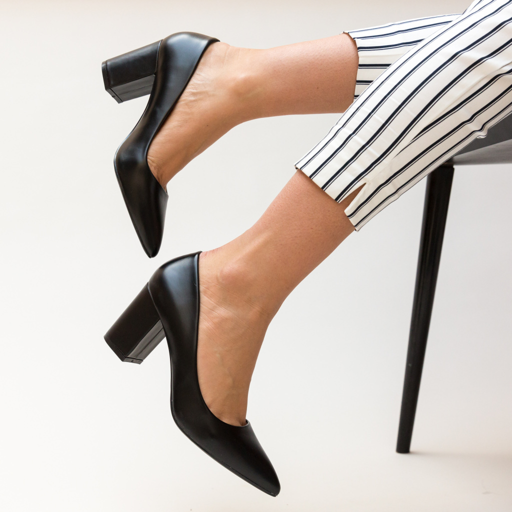 Pantofi Allman Negri ieftini online pentru dama