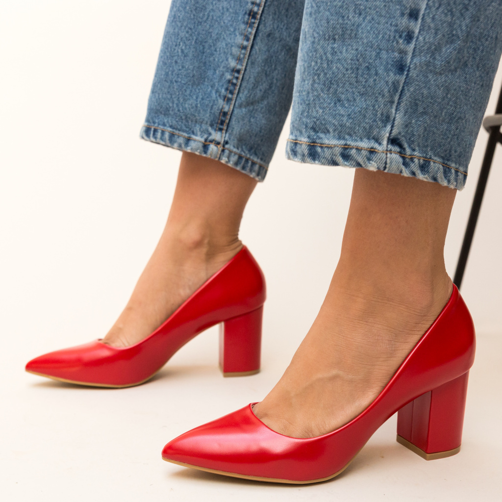 Pantofi Allman Rosii ieftini online pentru dama