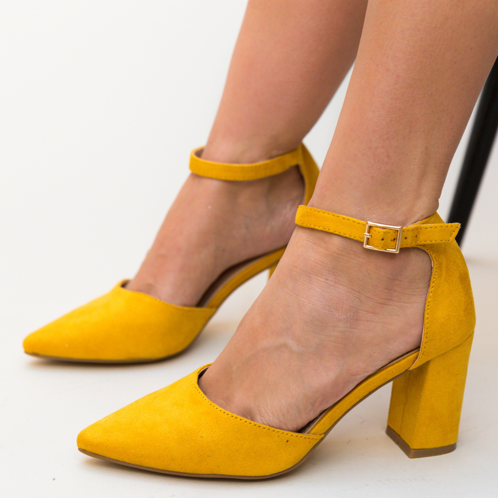 Pantofi Alya Galbeni ieftini online pentru dama