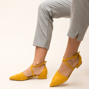 Pantofi Amisha Galbeni ieftini online pentru dama