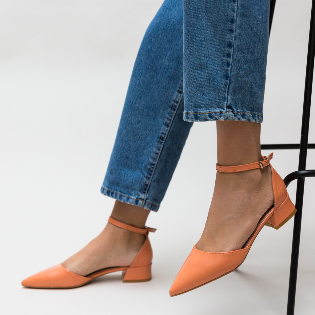 Pantofi Barrera Portocalii ieftini online pentru dama