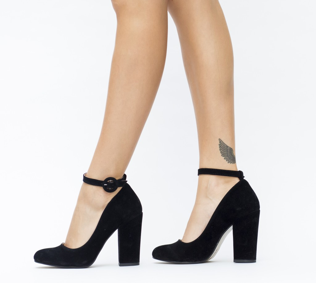 Pantofi Camos Negri ieftini online pentru dama