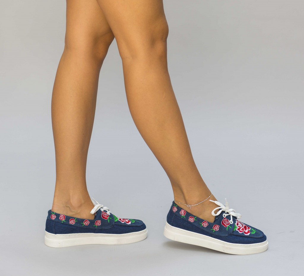 Pantofi Casual Erita Albastri online de calitate pentru dama