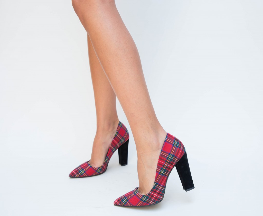 Pantofi Cesar Rosii ieftini online pentru dama