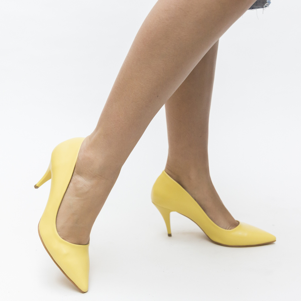 Pantofi Crunch Galbeni eleganti online pentru dama