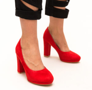 Pantofi Dezgo Rosii ieftini online pentru dama