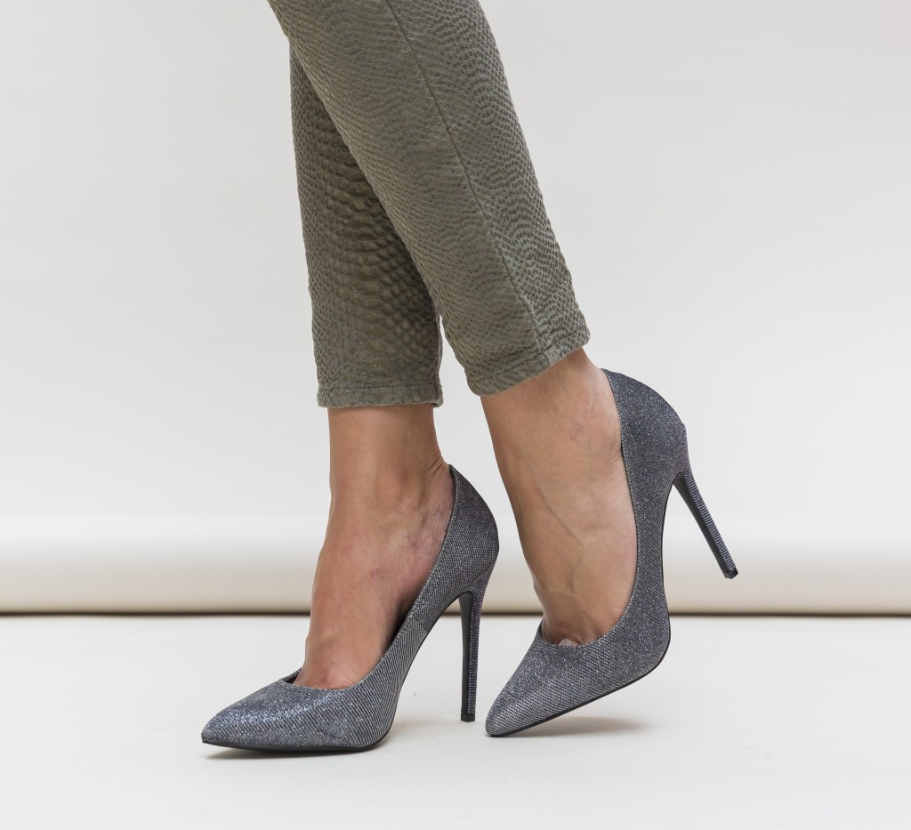 Pantofi Dibas Gri ieftini online pentru dama