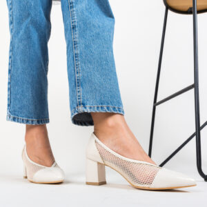 Pantofi Drugan Bej eleganti online pentru dama
