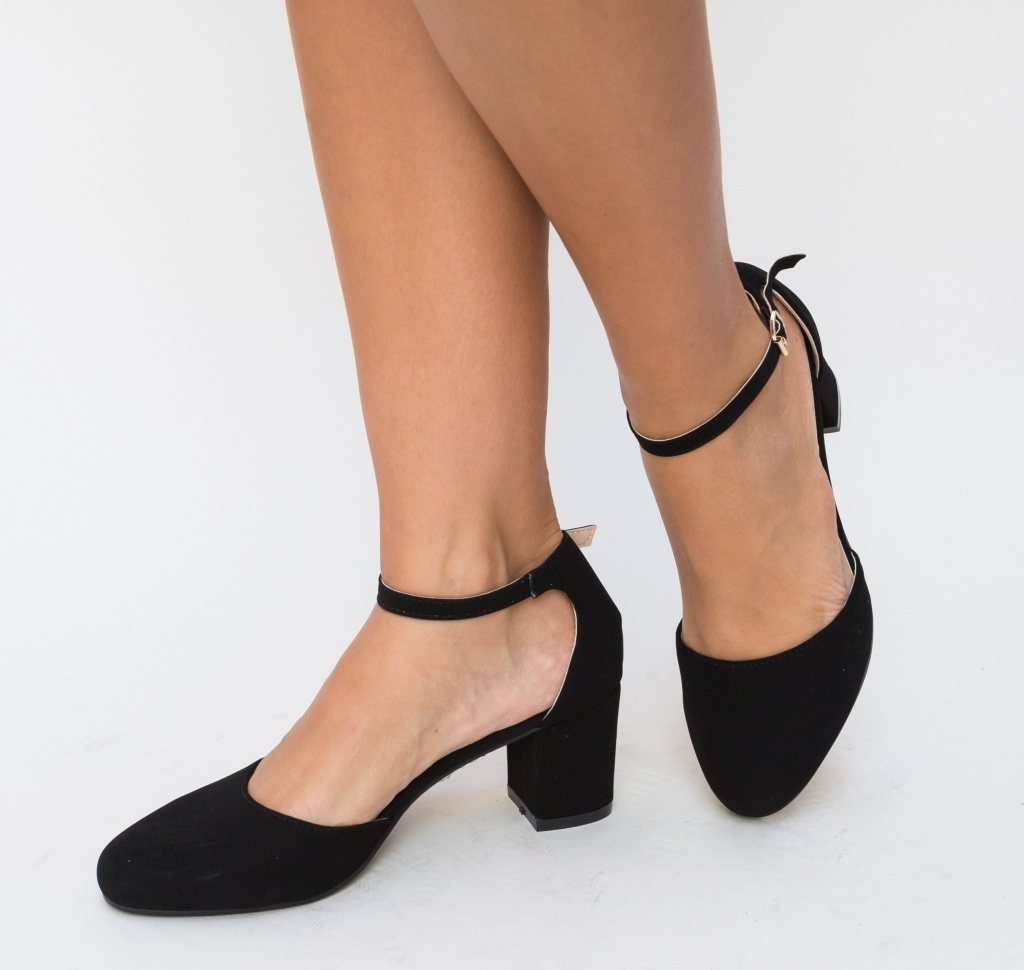 Pantofi Ection Negri ieftini online pentru dama