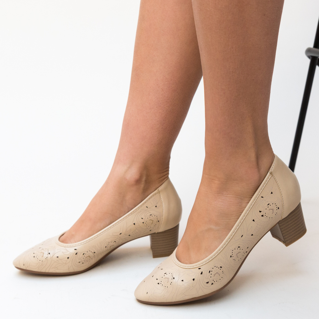 Pantofi Elaine Bej ieftini online pentru dama