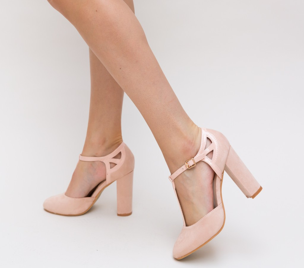 Pantofi Fiolo Roz ieftini online pentru dama
