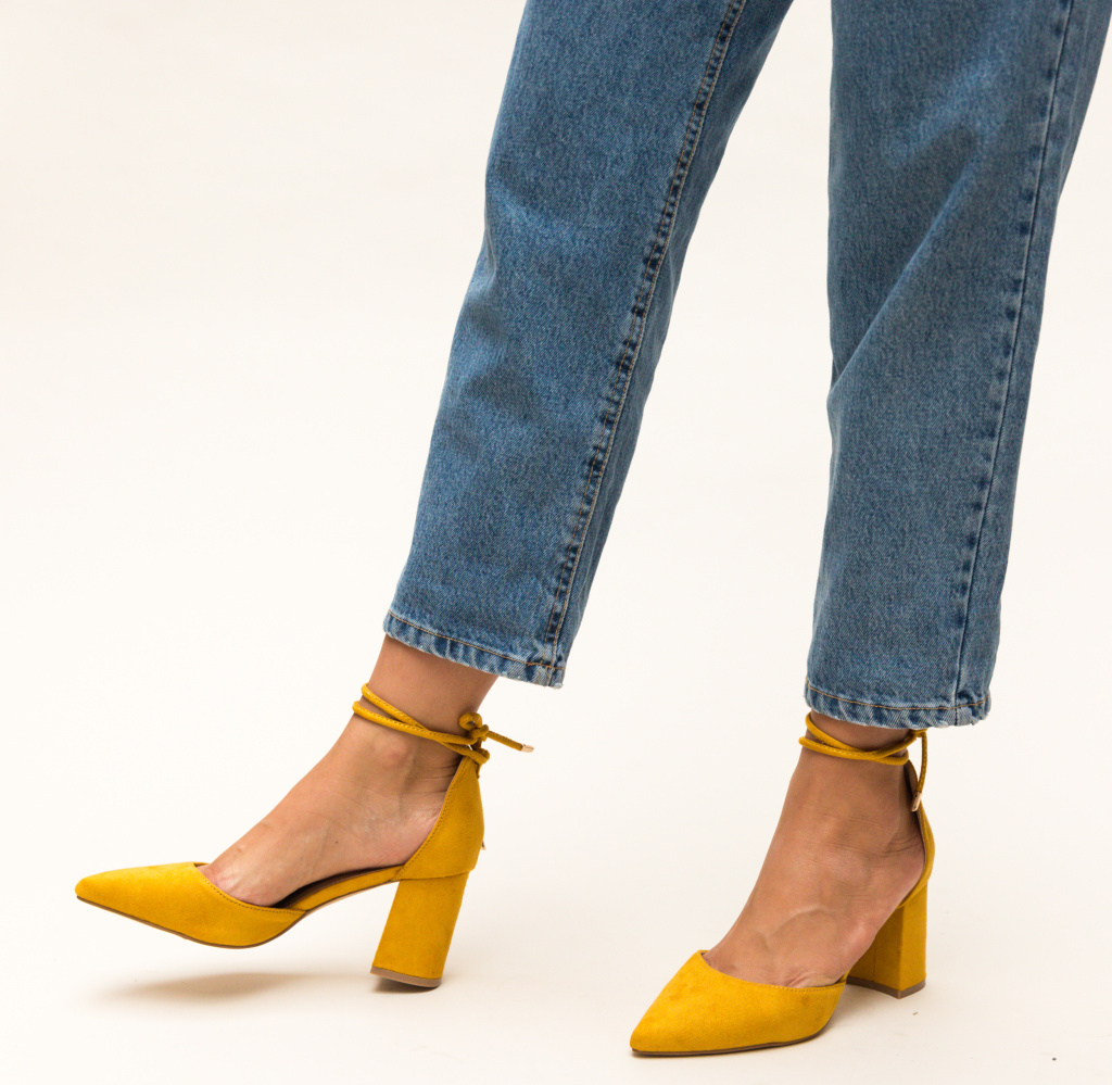 Pantofi Fitonic Galbeni ieftini online pentru dama