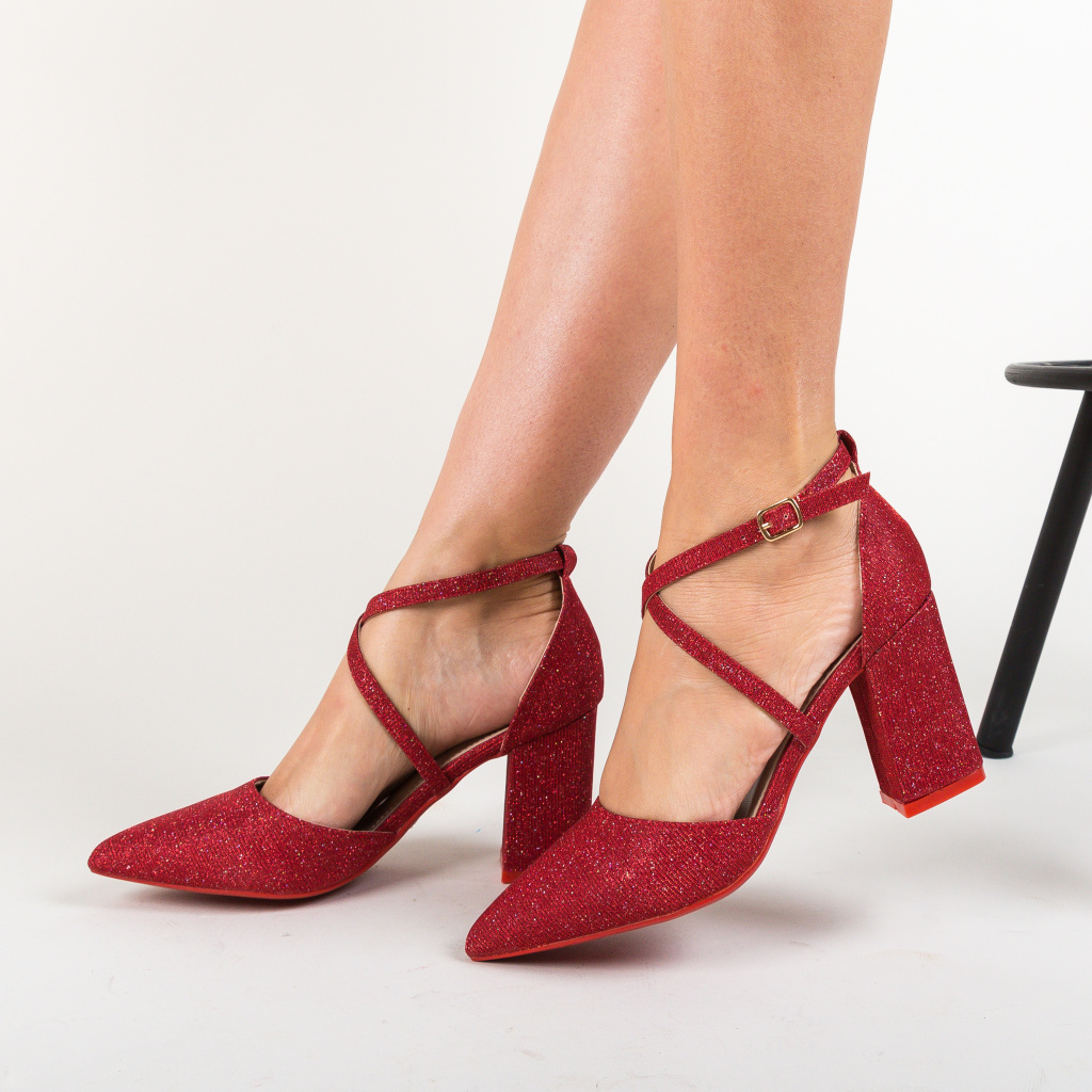 Pantofi Hama Rosii ieftini online pentru dama