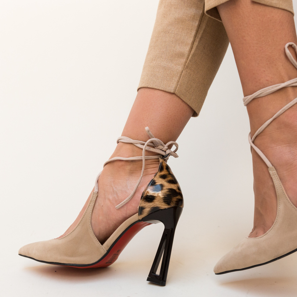Pantofi Hompi Bej eleganti online pentru dama