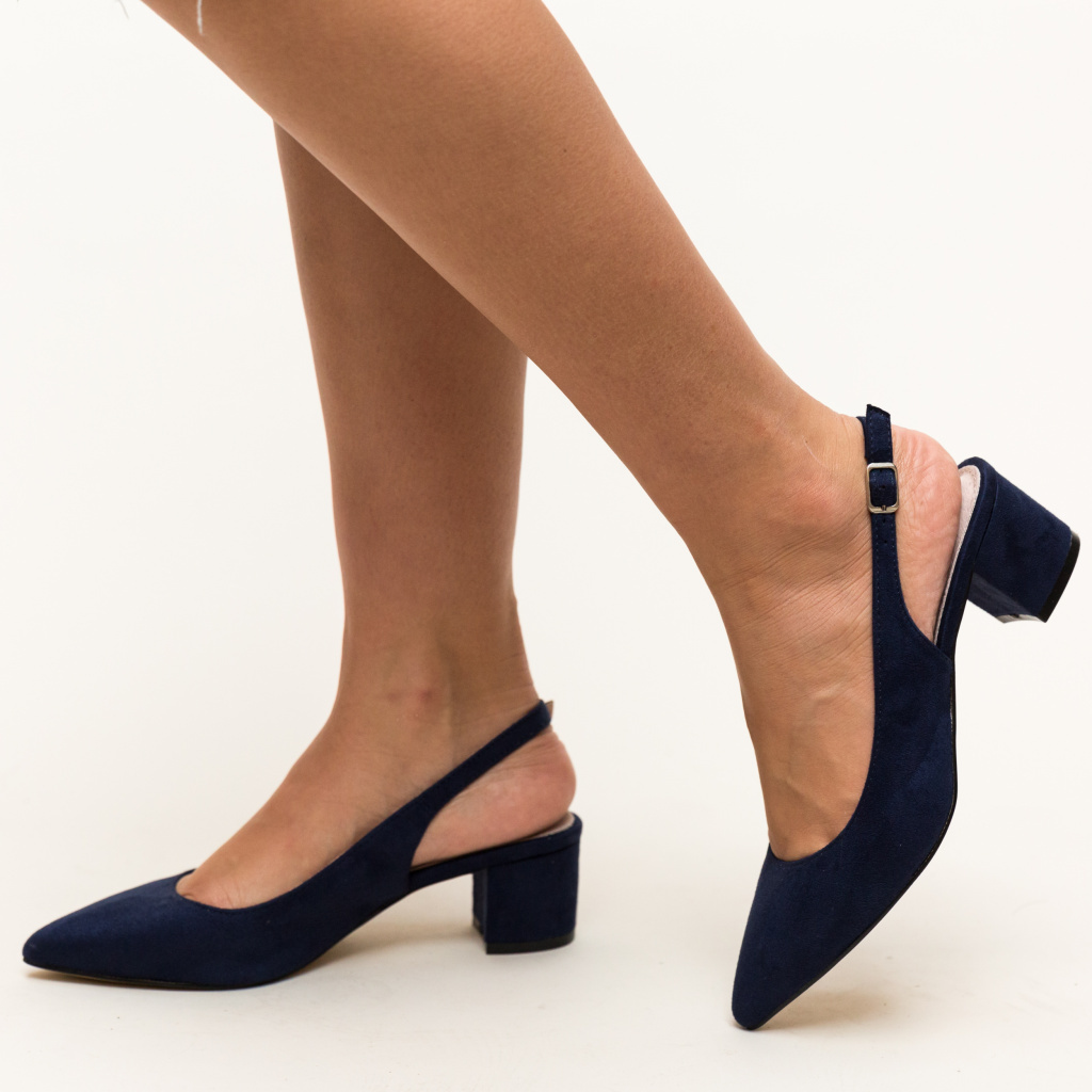 Pantofi Khalil Albastri ieftini online pentru dama