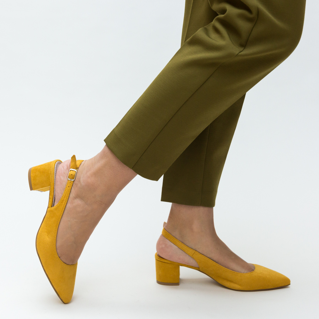 Pantofi Khalil Galben ieftini online pentru dama