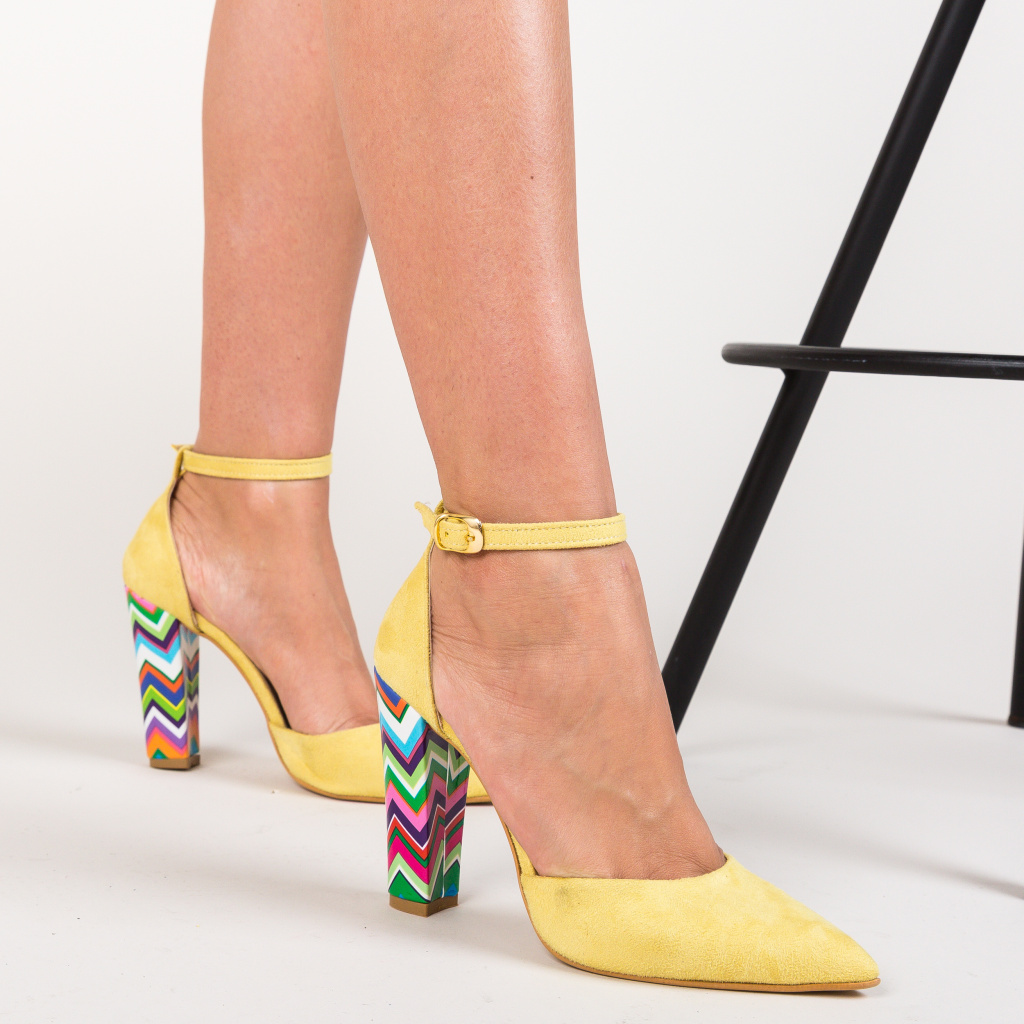 Pantofi Kyron Galbeni 2 eleganti online pentru dama