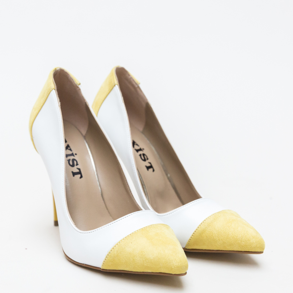 Pantofi Masume Albi eleganti online pentru dama