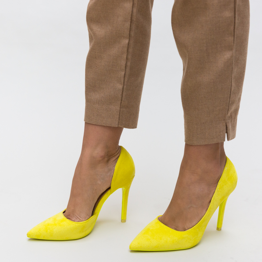 Pantofi Moses Galbeni ieftini online pentru dama
