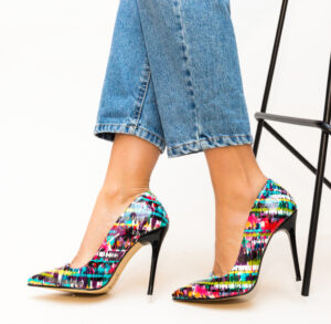 Pantofi Mozaiq Negri eleganti online pentru dama