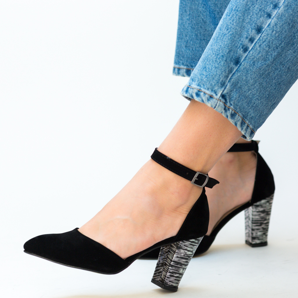 Pantofi Muzli Negri eleganti online pentru dama