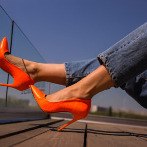 Pantofi Nadia Portocalii 2 eleganti online pentru dama
