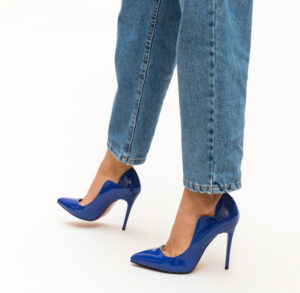 Pantofi Nitel Albastri eleganti online pentru dama