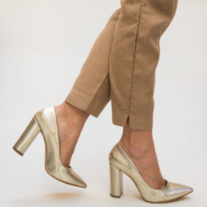 Pantofi Nixon Aurii eleganti online pentru dama